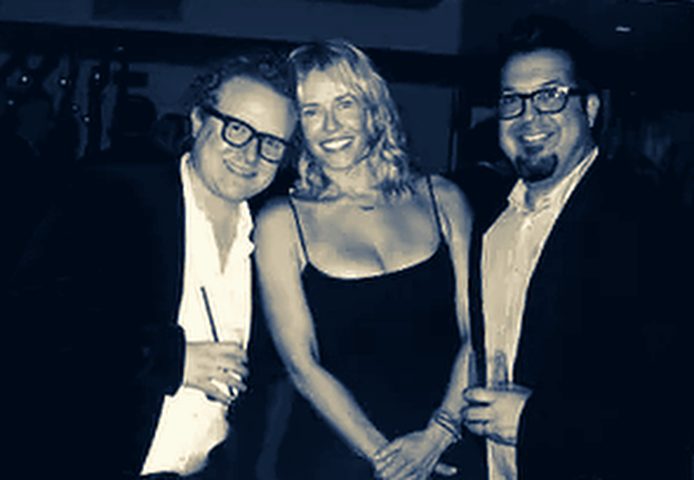 Brad Wollack, Chelsea Handler and Tom Brunelle