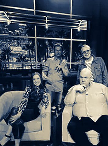 Megan Gailey, David Spade, Guy Branum and Brad Wollack